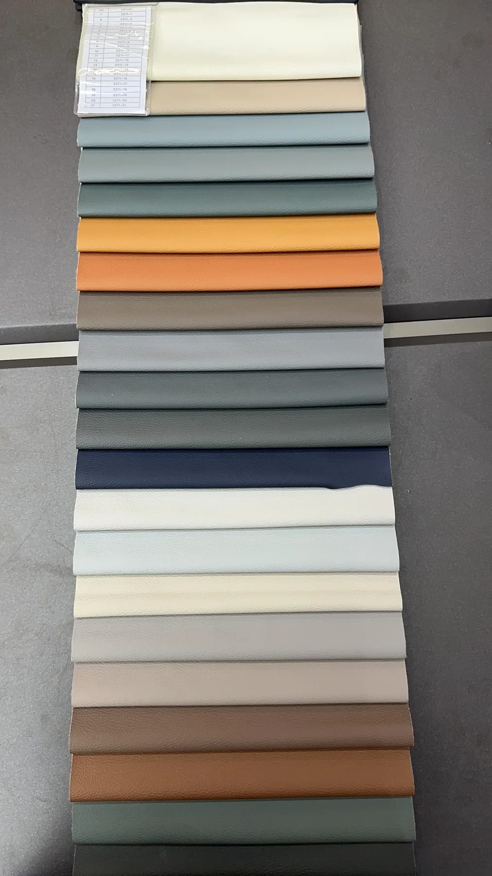 PVC leather color collection 4
