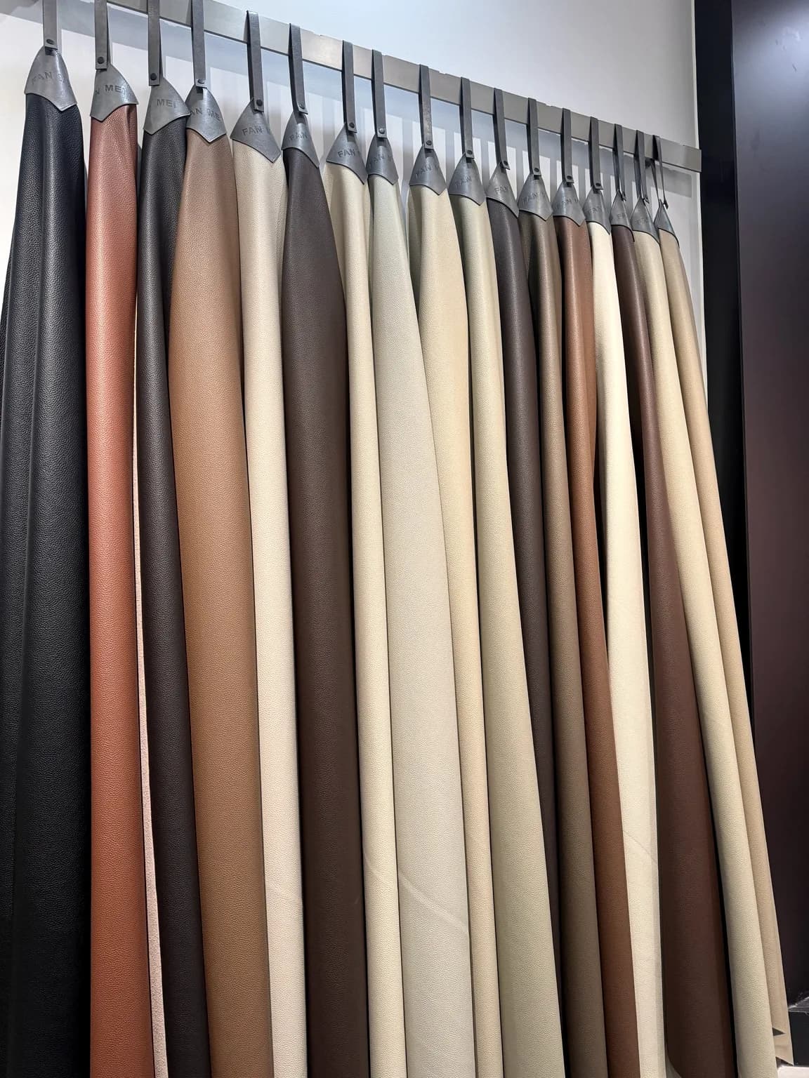 PVC Upholstery Leather color and texture samples
